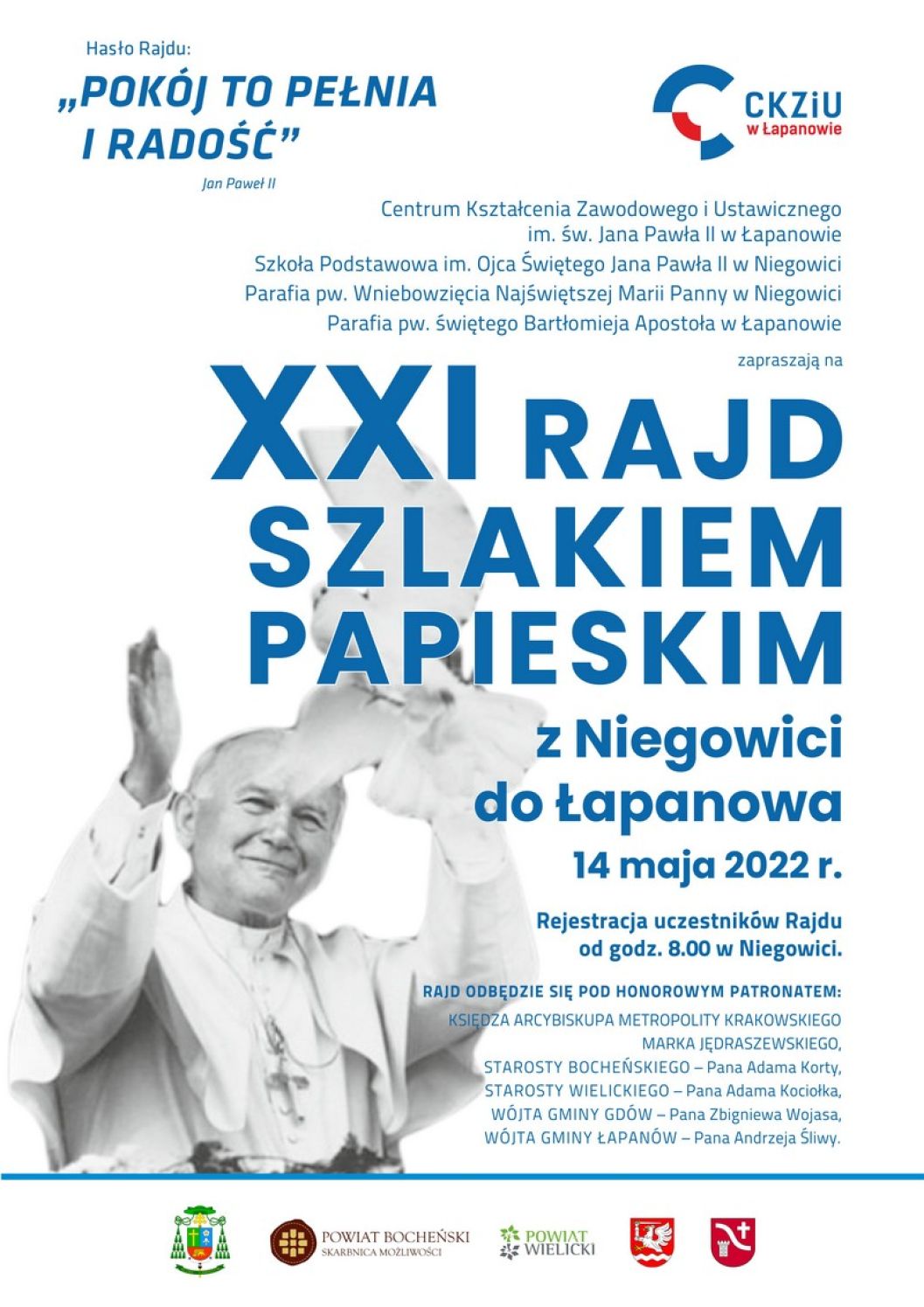 XXI Rajd Szlakiem Papieskim z Niegowici do Łapanowa