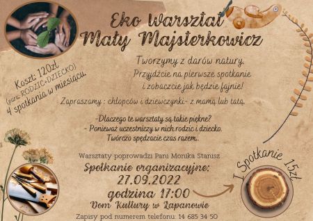 Eko Warsztat - Mały Majsterkowicz